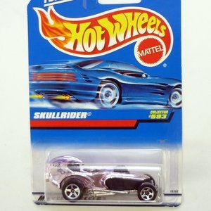 Hot Wheels Skullrider #593 Chrome Die-Cast Car 1998